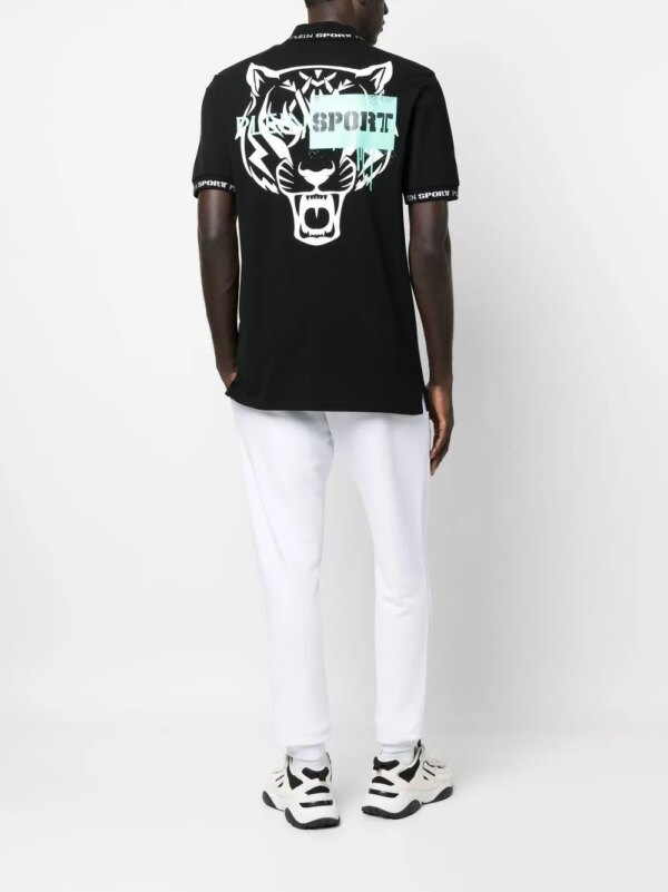 Plein Sport Overhemd met tijgerprint - Zwart