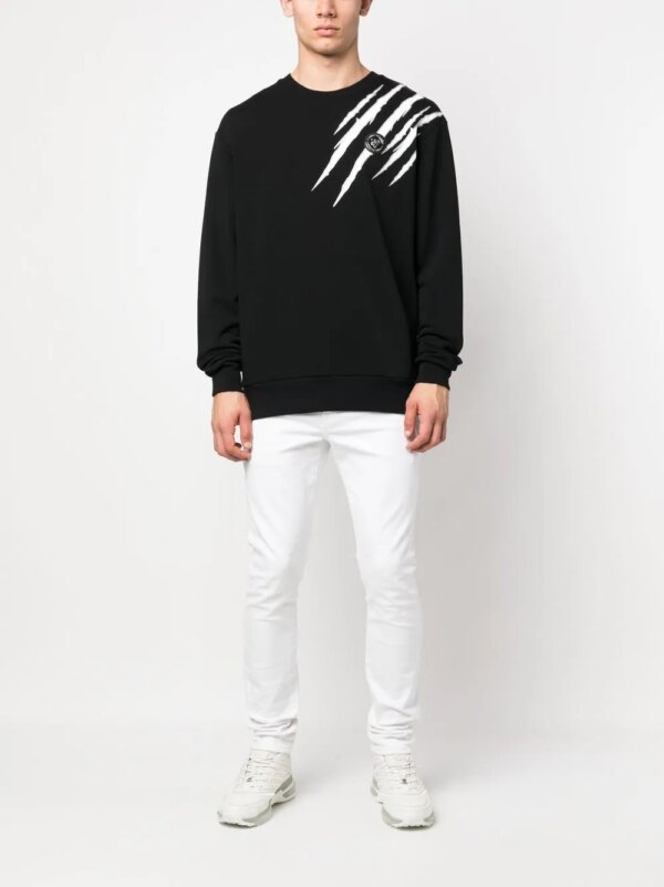 Plein Sport Sweater met print - Zwart