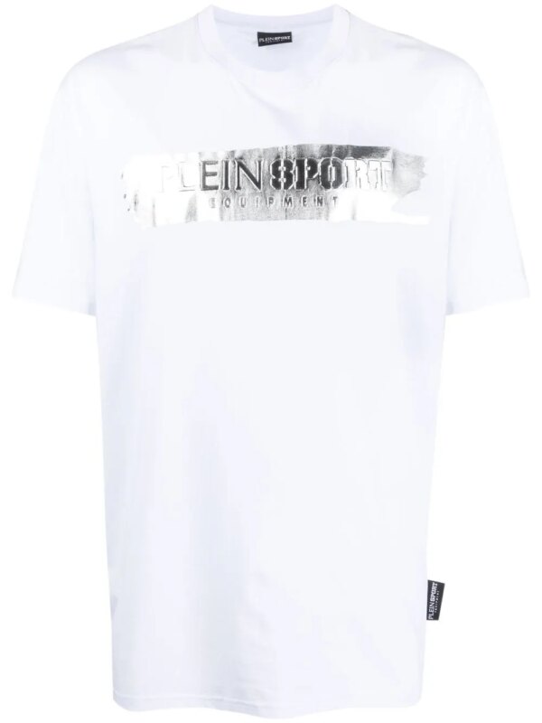 Plein Sport t-shirt à logo imprimé - Blanc