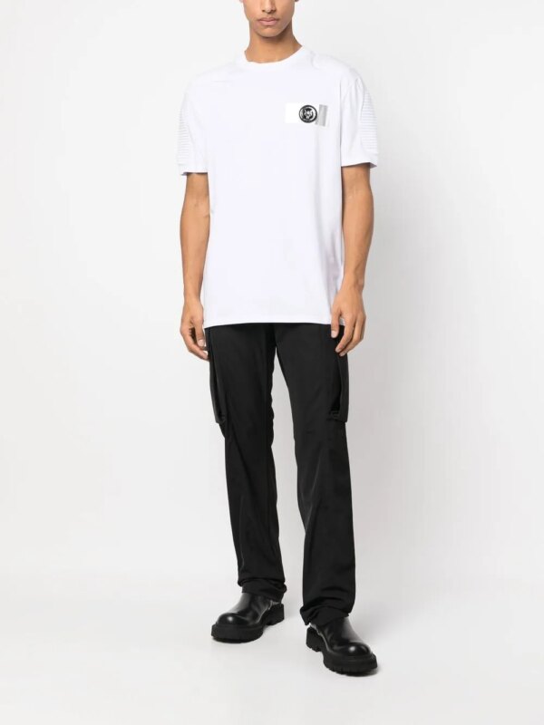 Plein Sport T-shirt met logopatch - Wit