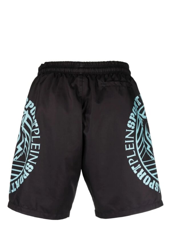 Plein Sport Zwembroek met tijgerprint - Zwart