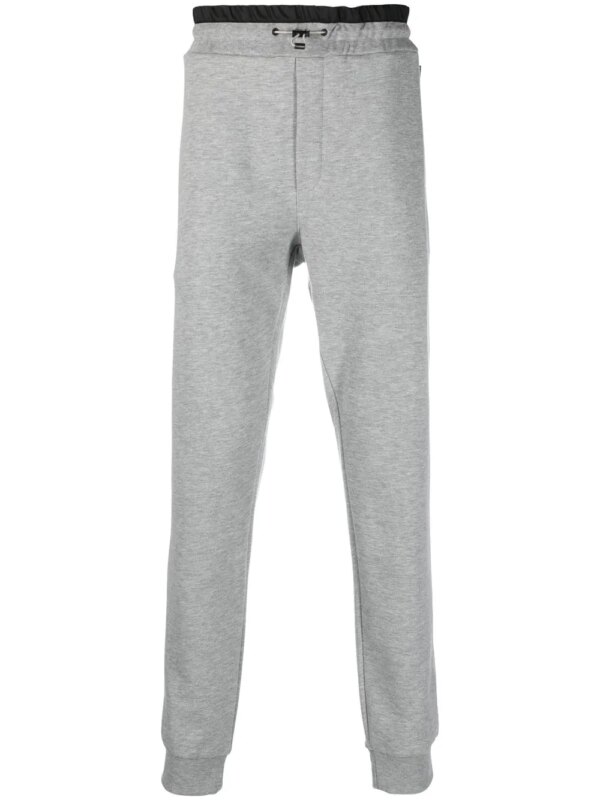 Plein Sport pantalon de jogging à patch logo - Gris
