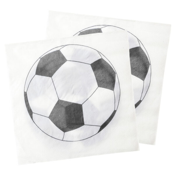 Santex voetbal thema feest servetten - 20x stuks - 33 x 33 cm - papier�- EK/WK themafeest