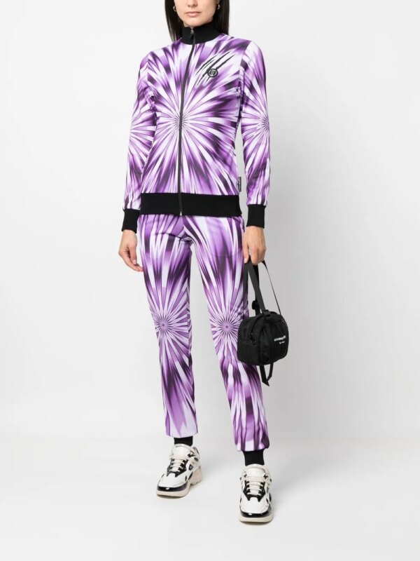 Plein Sport Trainingspak met tie-dye print - Paars