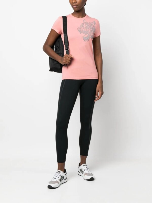 Plein Sport T-shirt met ronde hals - Roze