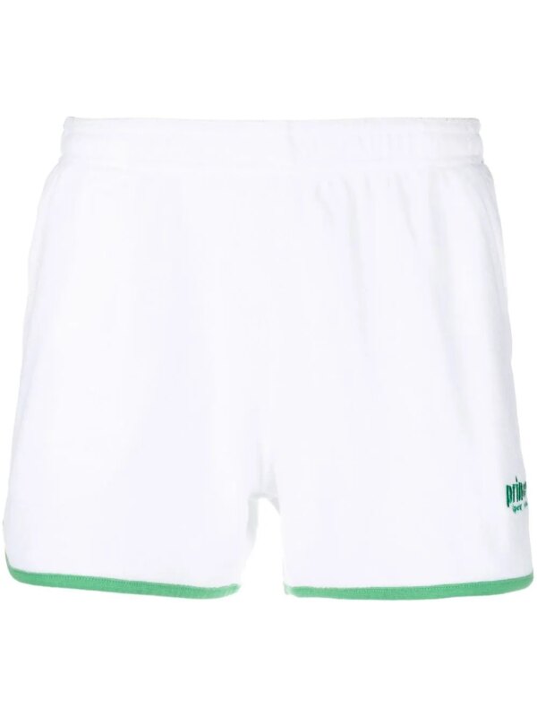 Sporty & Rich short à bords contrastants - Blanc