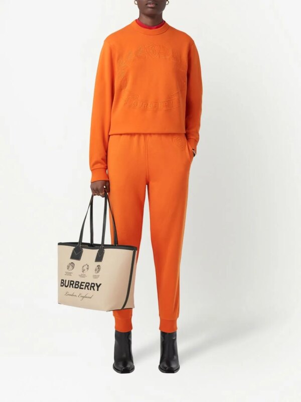 Burberry Trainingsbroek met logo - Oranje