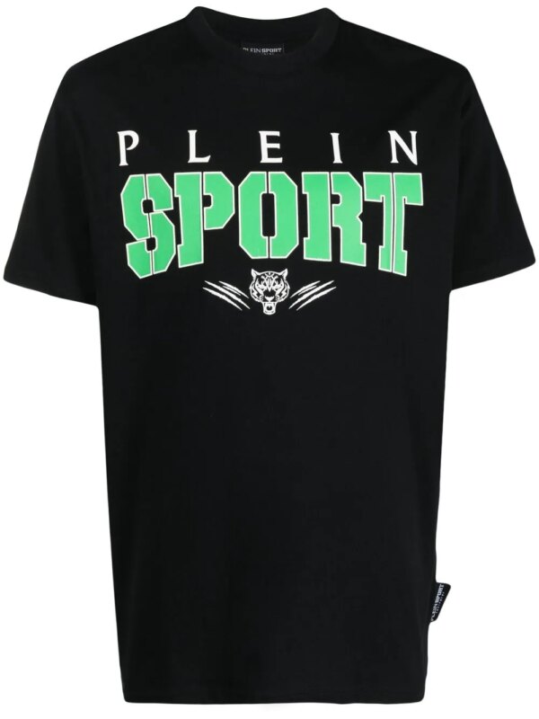 Plein Sport t-shirt à logo imprimé - Noir