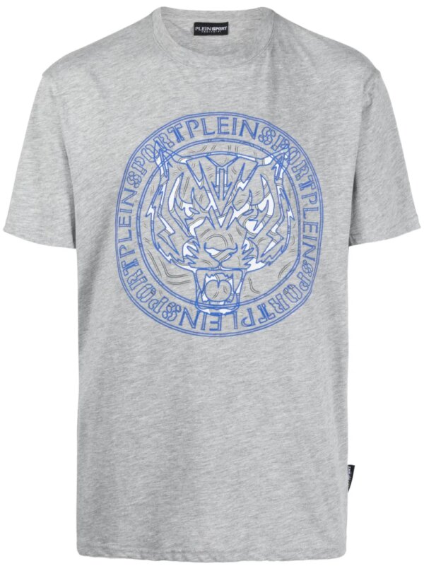 Plein Sport t-shirt à imprimé graphique - Gris