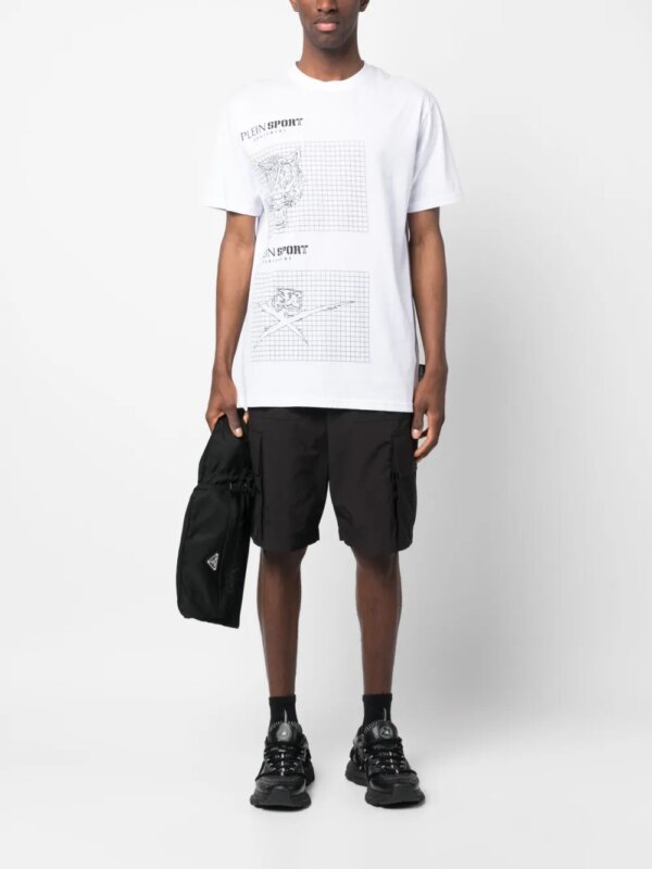 Plein Sport T-shirt met print - Wit