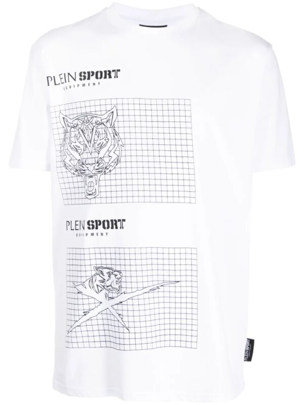 Plein Sport t-shirt à imprimé graphique - Blanc