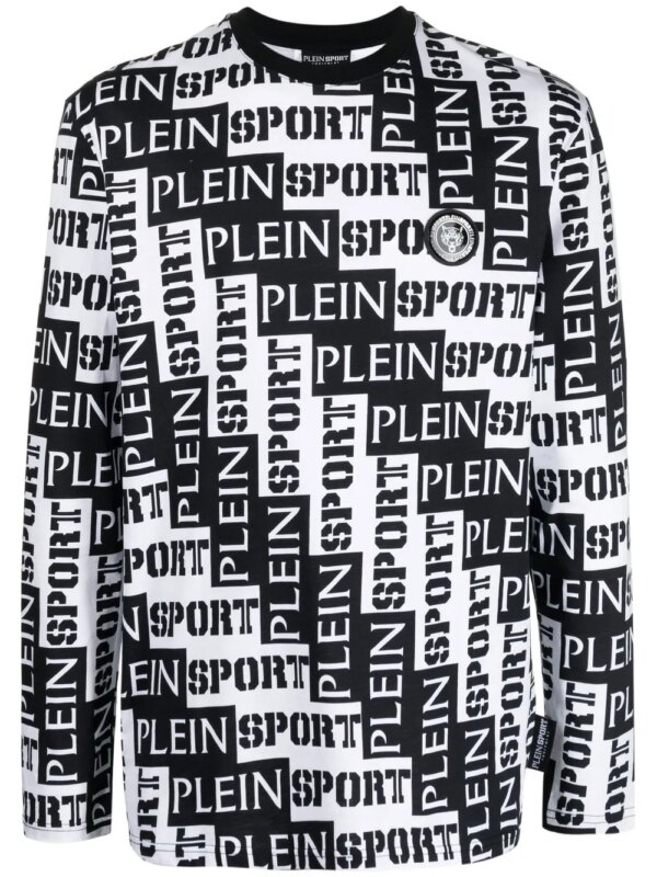 Plein Sport sweat à logo imprimé - Blanc