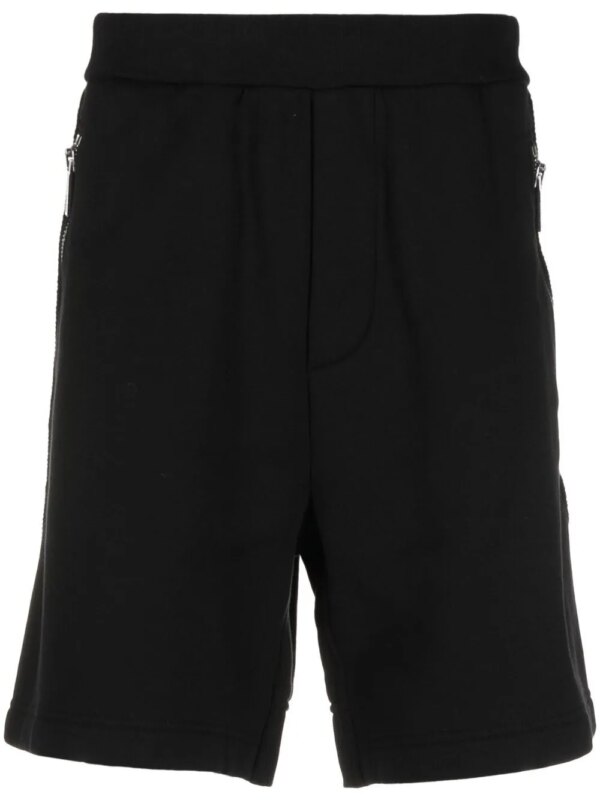 DSQUARED2 short de sport à logo imprimé - Noir