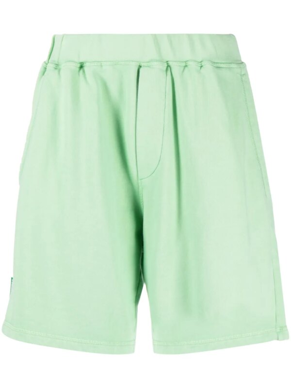 DSQUARED2 short en coton à logo imprimé - Vert