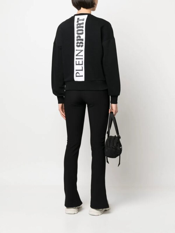 Plein Sport T-shirt met logopatch - Zwart