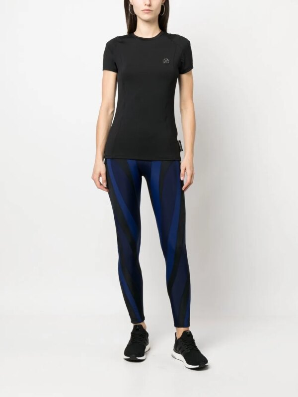 Plein Sport T-shirt met logoprint - Zwart