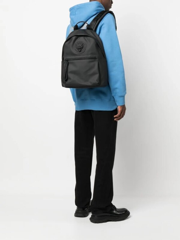 Plein Sport Boston rugzak met logo-reliëf - Zwart