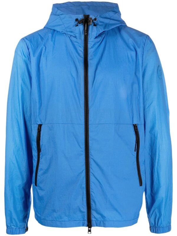 Woolrich coupe-vent à patch logo - Bleu