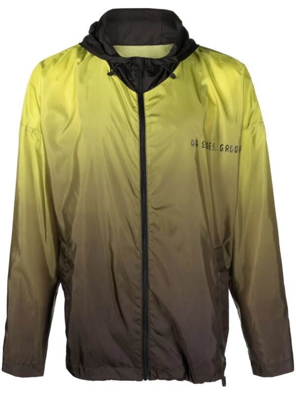 44 LABEL GROUP veste zippée à logo imprimé - Noir