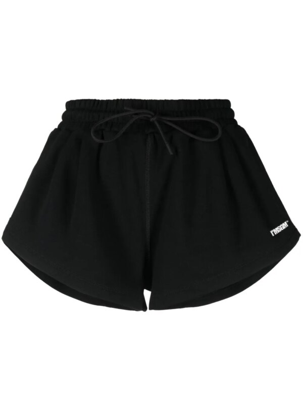 MSGM short de sport à patch logo - Noir
