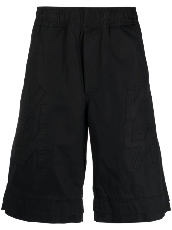 44 LABEL GROUP bermuda à logo embossé - Noir