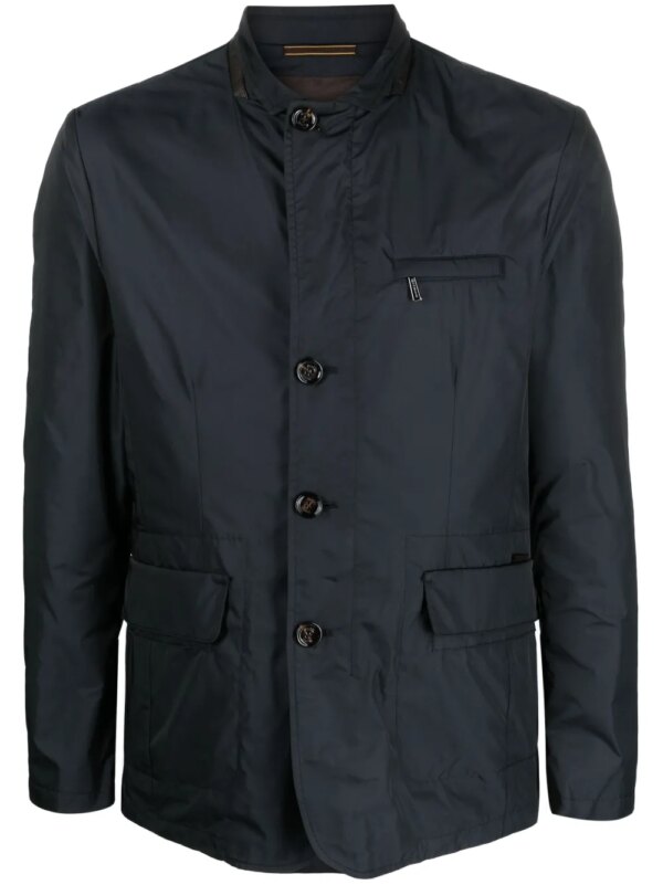 Moorer veste à simple boutonnage - Bleu