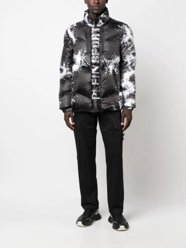 Plein Sport Gewatteerd jack - Zwart