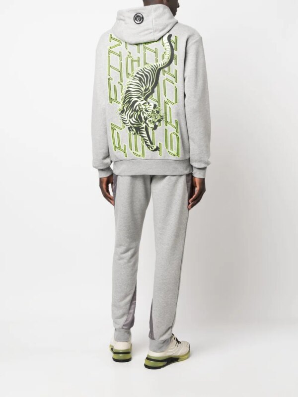 Plein Sport Hoodie met logoprint - Grijs