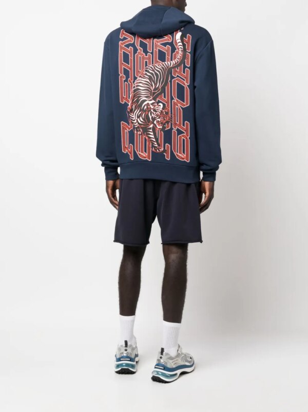 Plein Sport Hoodie met logoprint - Blauw