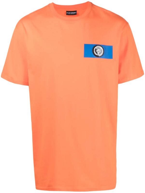 Plein Sport t-shirt en coton à imprimé graphique - Orange