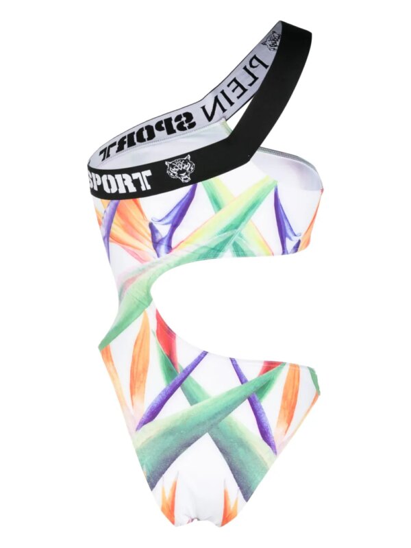 Plein Sport Asymmetrisch badpak - Wit