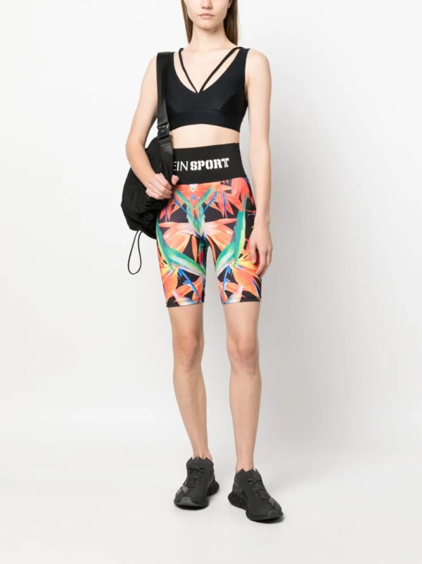Plein Sport Shorts met print - Zwart