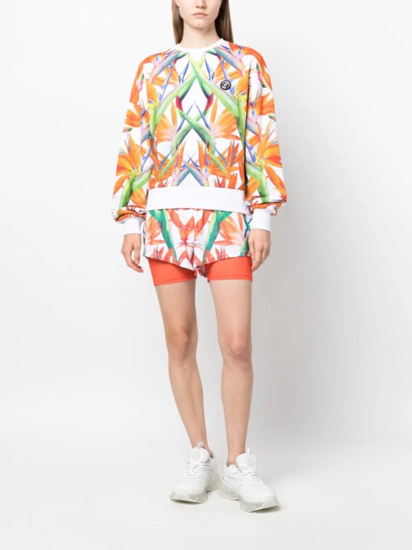 Plein Sport Sweater met bloemenprint - Wit