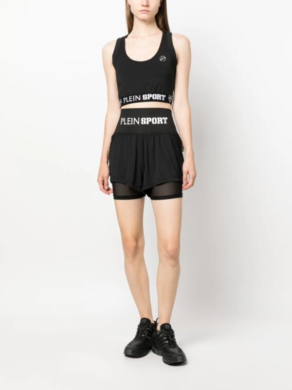 Plein Sport Katoenen tanktop - Zwart