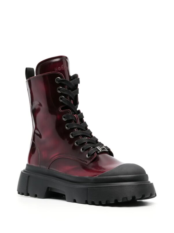 Hogan Enkellaarzen met veters - Rood