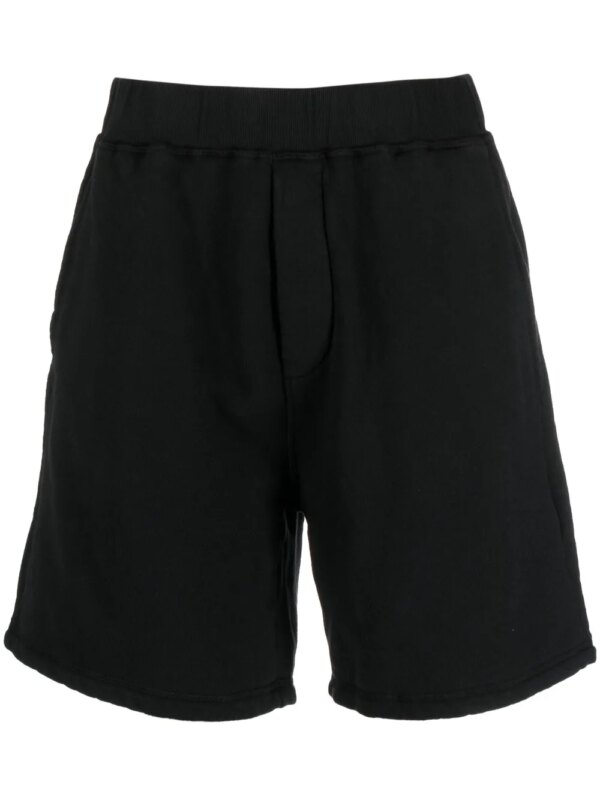DSQUARED2 short en coton à logo imprimé - Noir