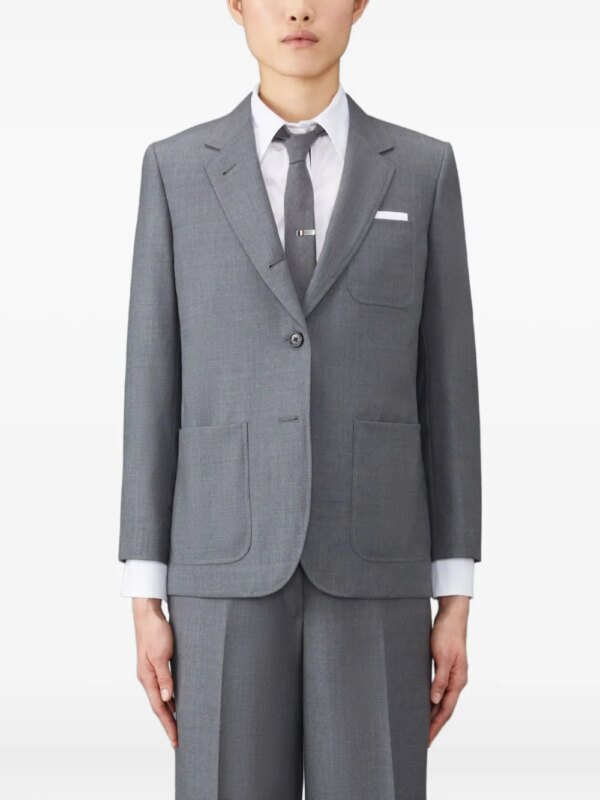 Thom Browne blazer SACK SPORT en laine - Gris