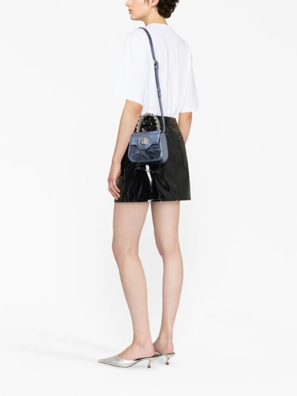 Versace La Medusa metallic tas - Blauw