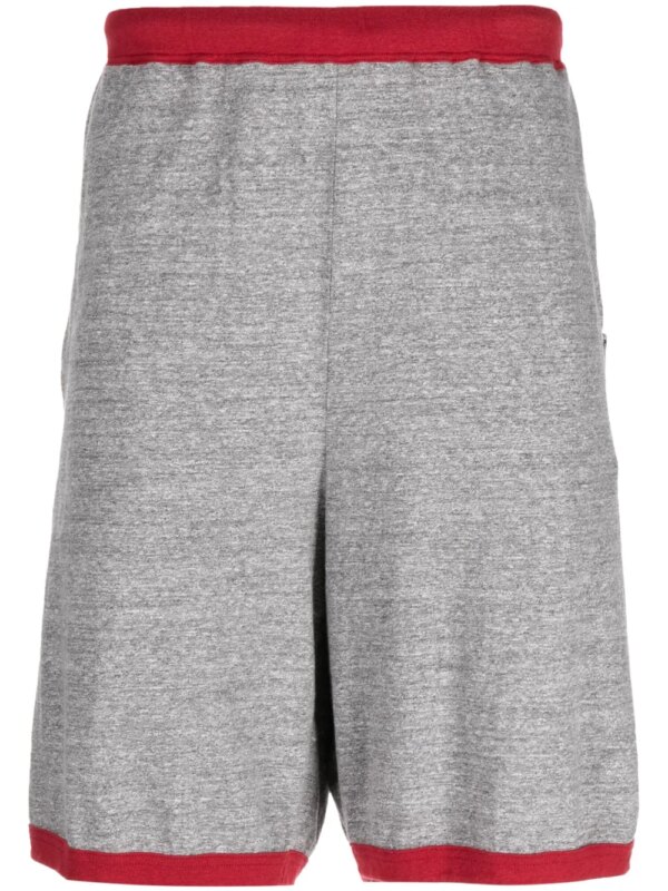 Undercover short de sport en coton à taille élastiquée - Gris