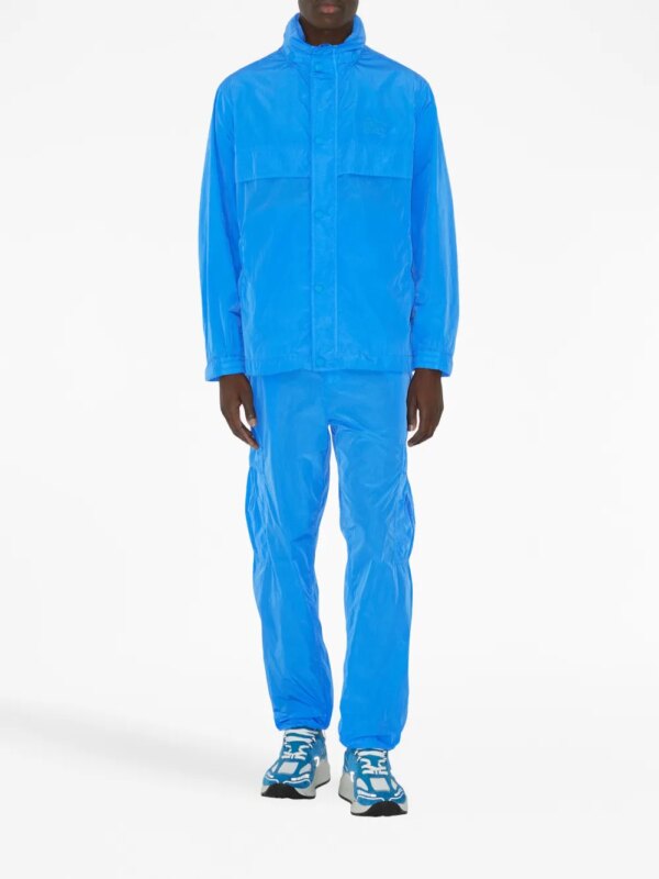Burberry Windjack met verborgen capuchon - Blauw
