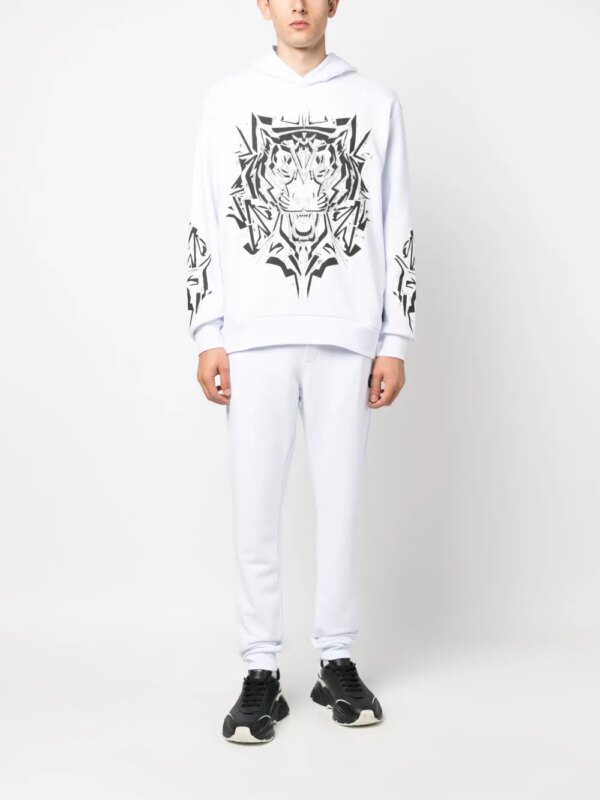 Plein Sport Katoenen trainingsbroek - Wit