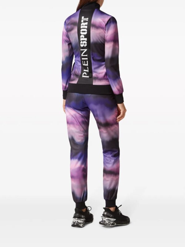 Plein Sport Trainingspak met tie-dye print - Zwart