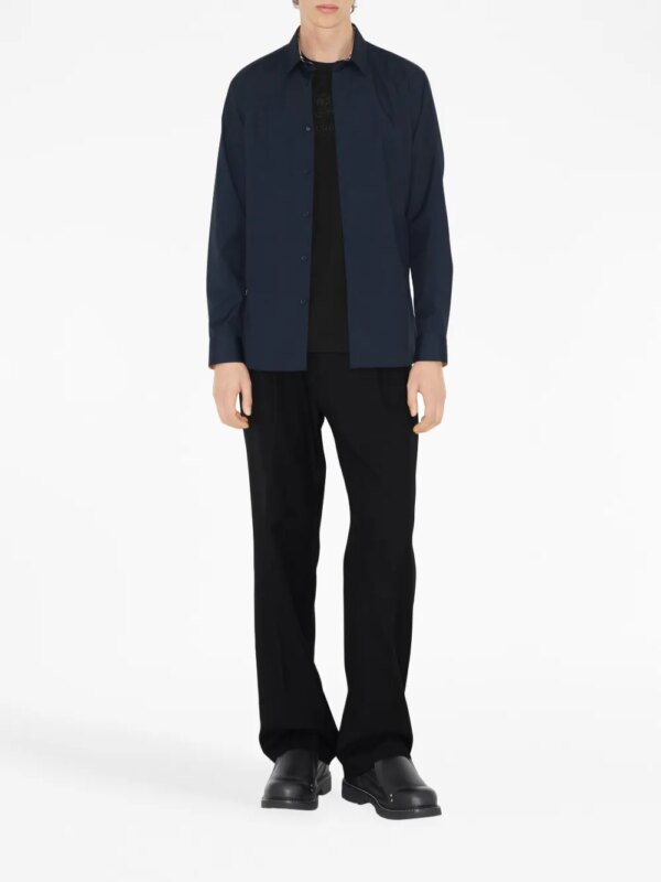 Burberry Overhemd met print - Blauw