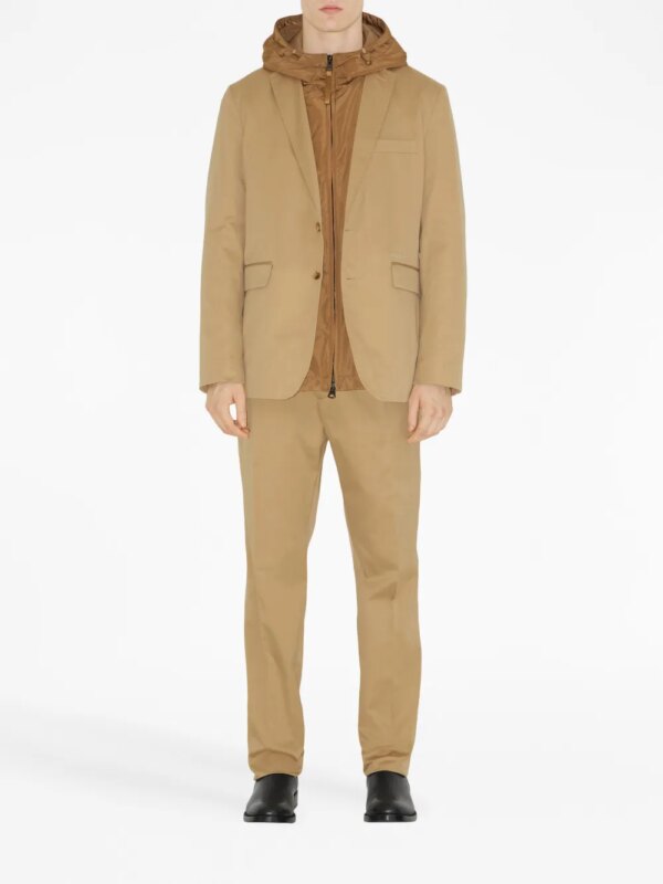 Burberry Chino met geborduurd logo - Beige