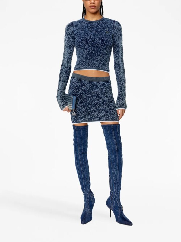 Diesel Gesmockte top - Blauw