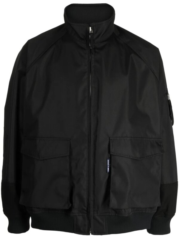 Comme des Garçons Homme veste zippée à col cheminée - Noir