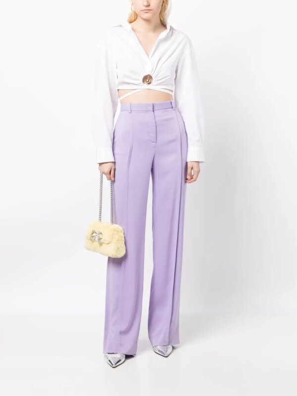 Self-Portrait Schoudertas met strik - Geel