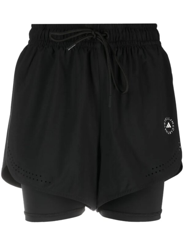 adidas by Stella McCartney short TruePurpose à design superposé - Noir