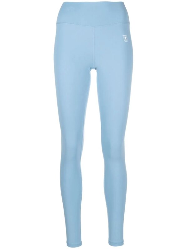 Sporty & Rich legging Runner à logo imprimé - Bleu