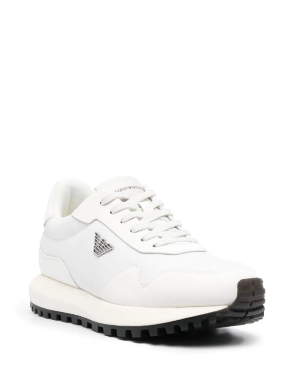 Emporio Armani Sustainability Values low-top sneakers - Wit